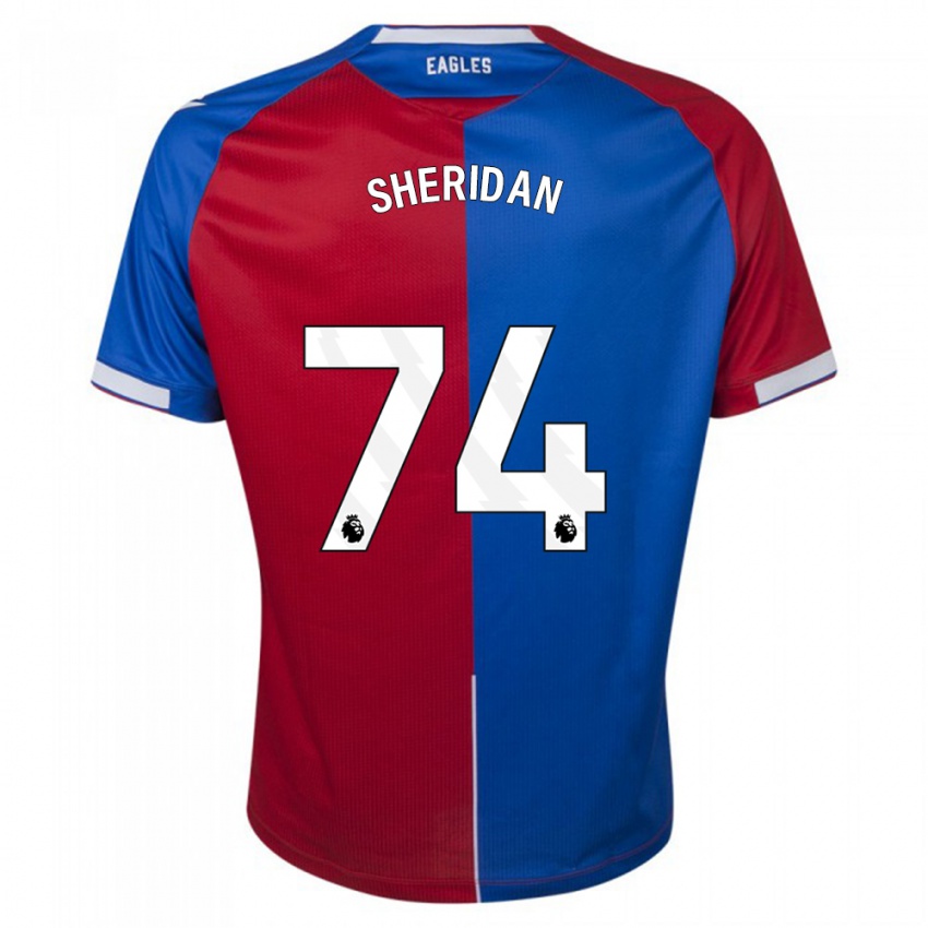 Herren Joe Sheridan #74 Rot Blau Heimtrikot Trikot 2023/24 T-Shirt Schweiz
