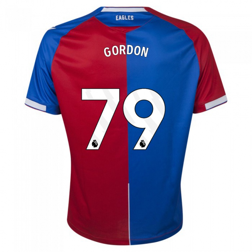 Herren John-Kymani Gordon #79 Rot Blau Heimtrikot Trikot 2023/24 T-Shirt Schweiz