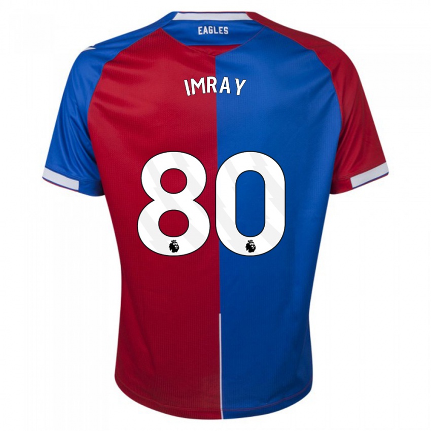 Homme Maillot Danny Imray #80 Rouge Bleu Tenues Domicile 2023/24 T-Shirt Suisse
