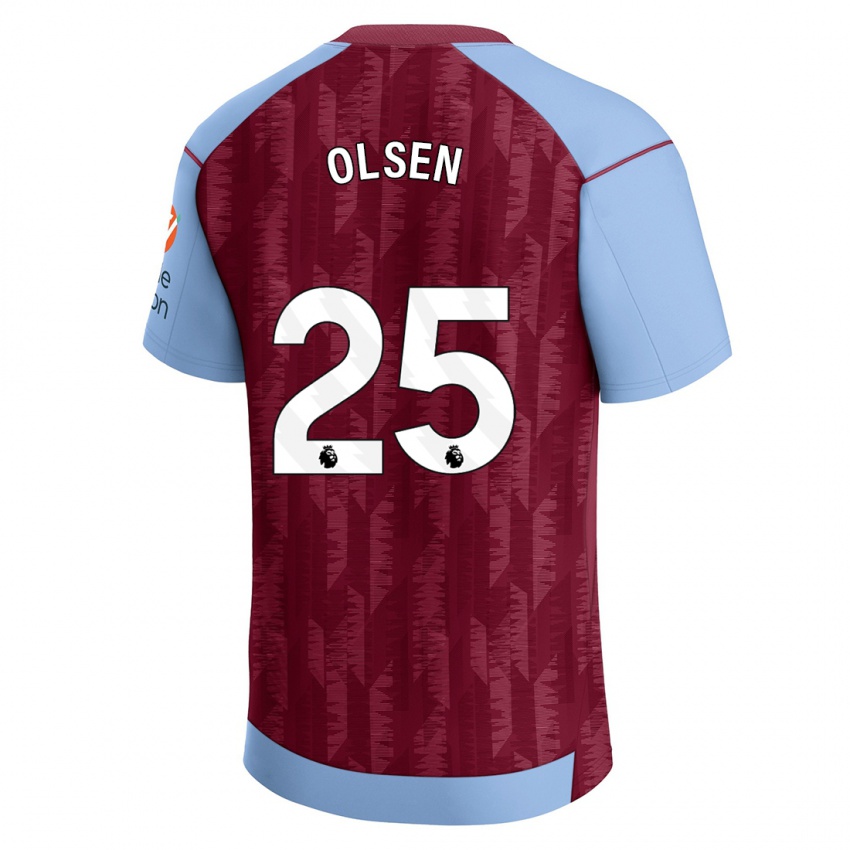 Homme Maillot Robin Olsen #25 Bleu Bordeaux Tenues Domicile 2023/24 T-Shirt Suisse