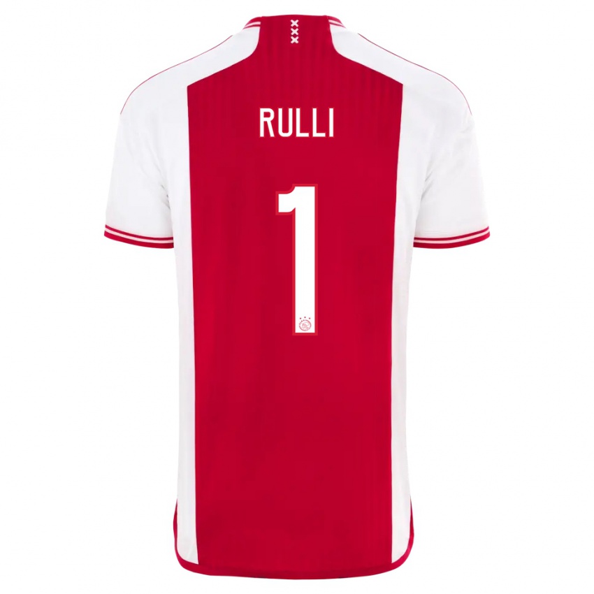 Homme Maillot Geronimo Rulli #1 Rouge Blanc Tenues Domicile 2023/24 T-Shirt Suisse