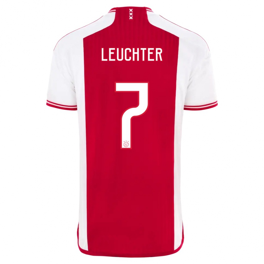 Herren Romée Leuchter #7 Rot-Weiss Heimtrikot Trikot 2023/24 T-Shirt Schweiz