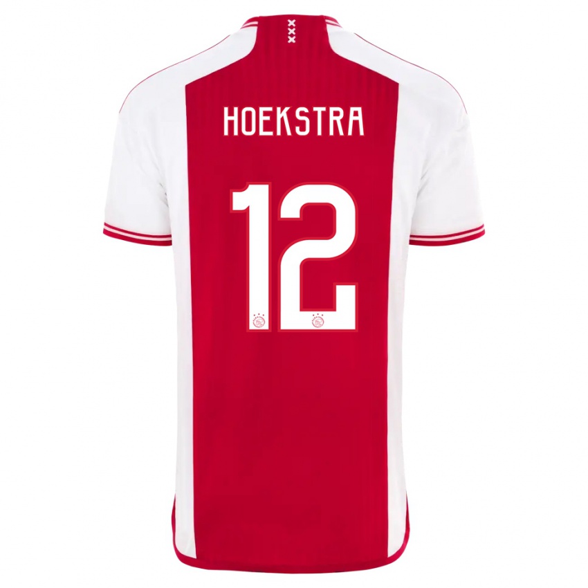 Herren Isabelle Hoekstra #12 Rot-Weiss Heimtrikot Trikot 2023/24 T-Shirt Schweiz