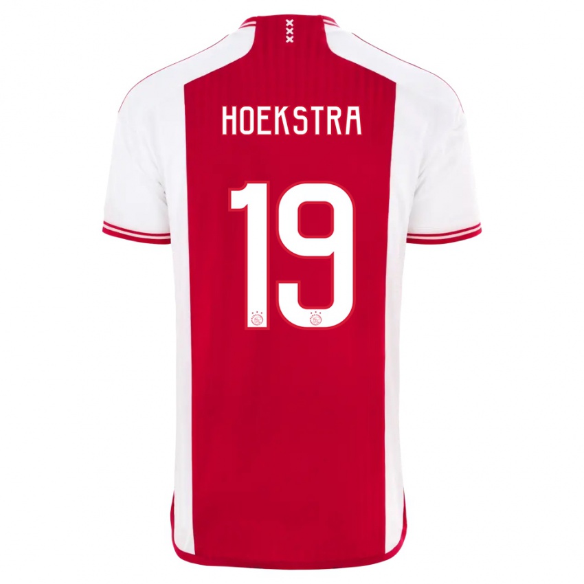 Herren Tiny Hoekstra #19 Rot-Weiss Heimtrikot Trikot 2023/24 T-Shirt Schweiz