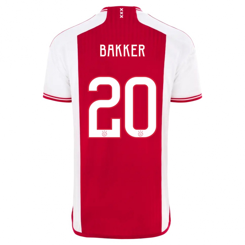 Herren Eshly Bakker #20 Rot-Weiss Heimtrikot Trikot 2023/24 T-Shirt Schweiz
