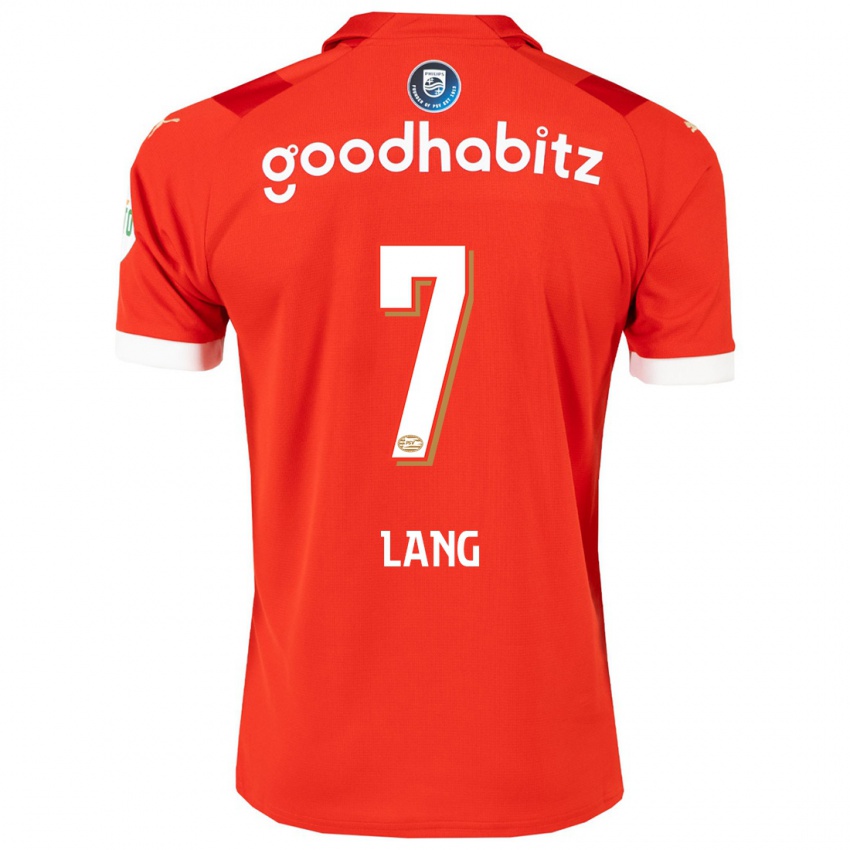 Homme Maillot Noa Lang #7 Rouge Tenues Domicile 2023/24 T-Shirt Suisse