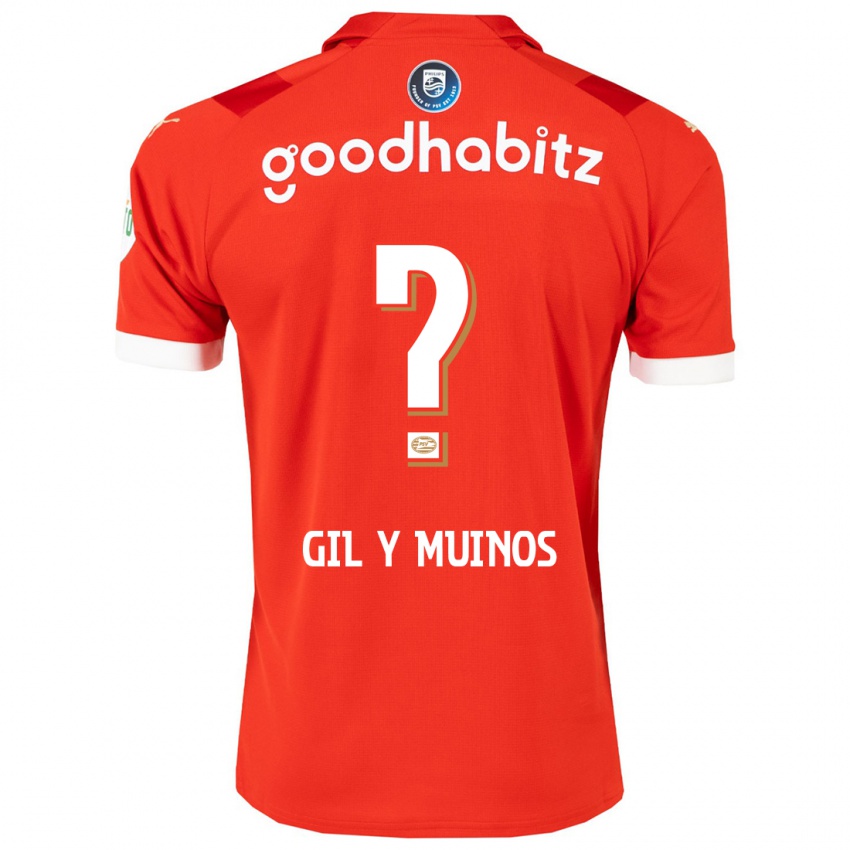 Homme Maillot Yael Gil Y Muinos #0 Rouge Tenues Domicile 2023/24 T-Shirt Suisse