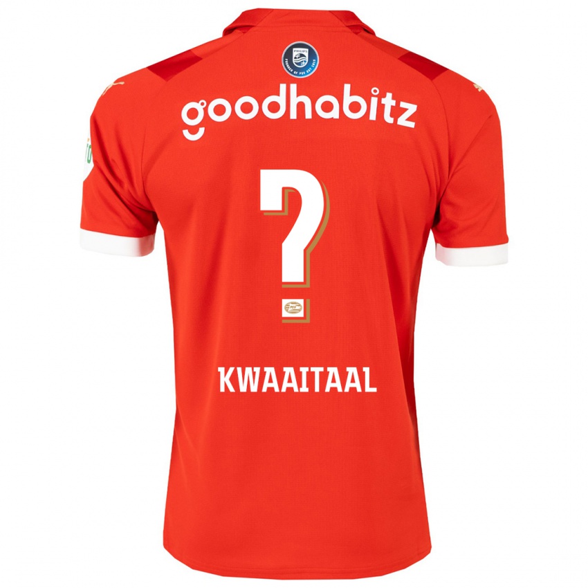 Homme Maillot Julian Kwaaitaal #0 Rouge Tenues Domicile 2023/24 T-Shirt Suisse