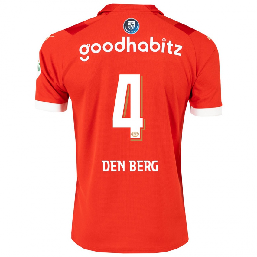 Herren Mandy Van Den Berg #4 Rot Heimtrikot Trikot 2023/24 T-Shirt Schweiz