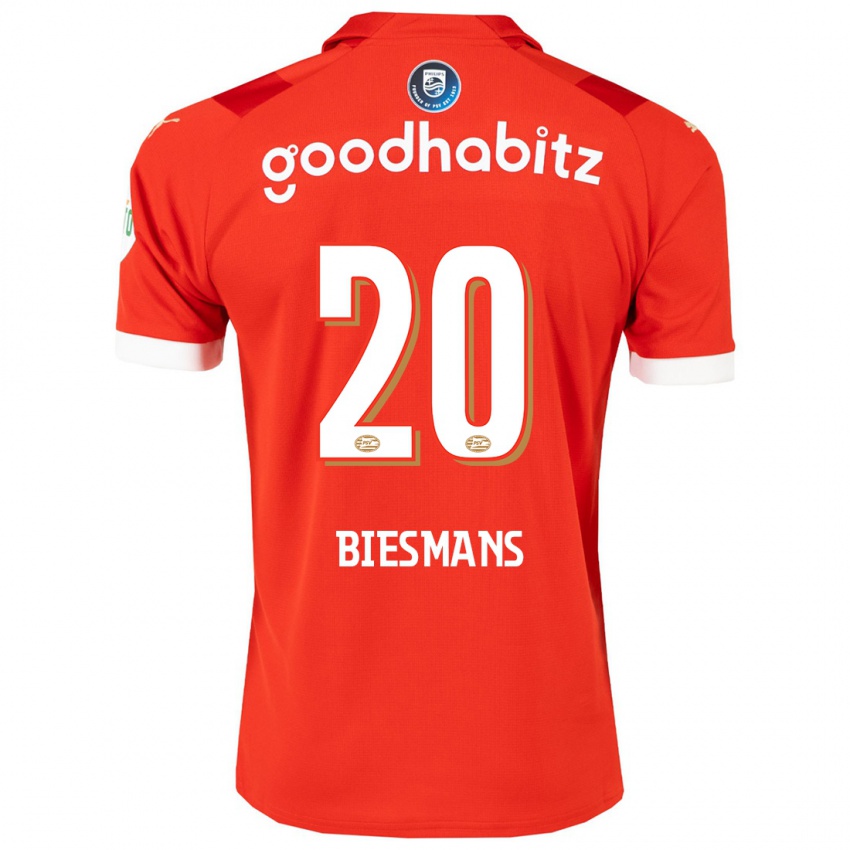 Herren Julie Biesmans #20 Rot Heimtrikot Trikot 2023/24 T-Shirt Schweiz