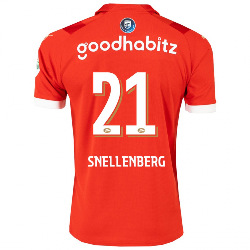 Herren Maxime Snellenberg #21 Rot Heimtrikot Trikot 2023/24 T-Shirt Schweiz