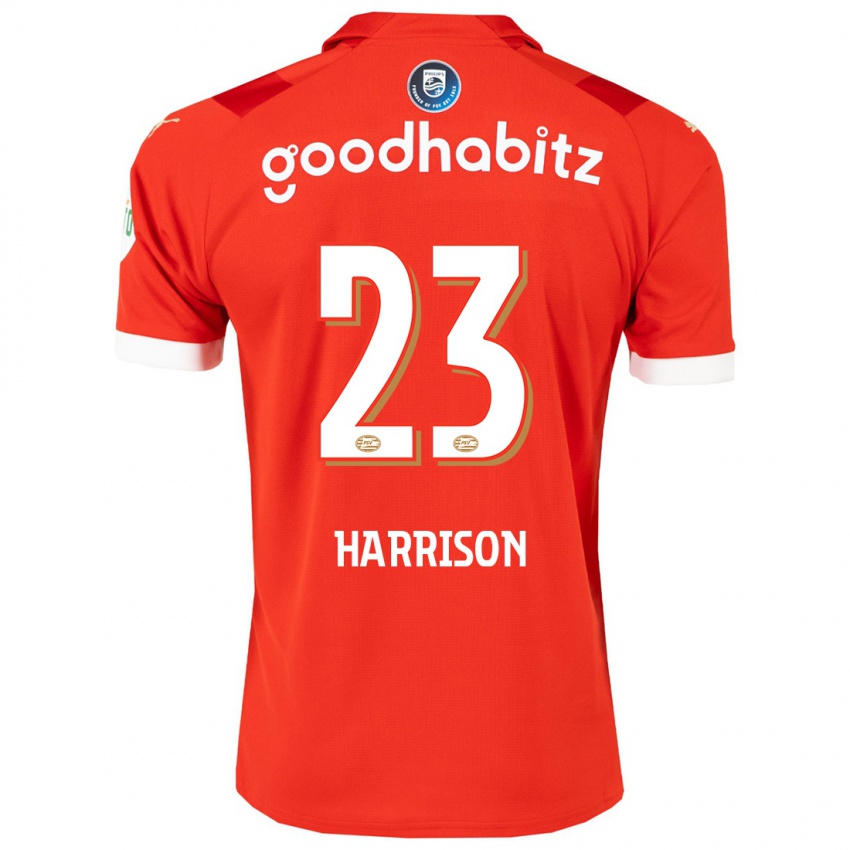 Homme Maillot Amy Harrison #23 Rouge Tenues Domicile 2023/24 T-Shirt Suisse