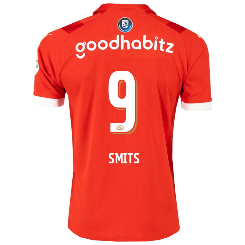 Herren Joelle Smits #9 Rot Heimtrikot Trikot 2023/24 T-Shirt Schweiz