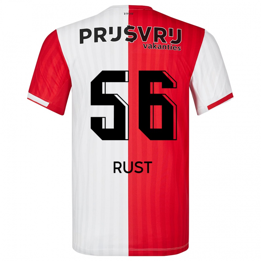Herren Fabiano Rust #56 Rot-Weiss Heimtrikot Trikot 2023/24 T-Shirt Schweiz