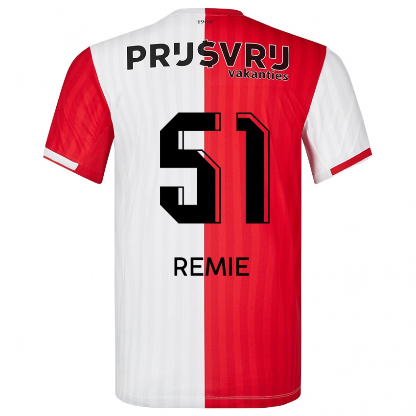 Herren Devin Remie #51 Rot-Weiss Heimtrikot Trikot 2023/24 T-Shirt Schweiz