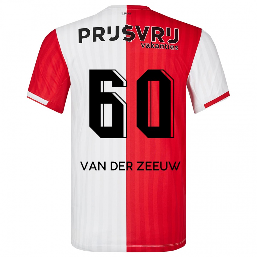 Herren Twan Van Der Zeeuw #60 Rot-Weiss Heimtrikot Trikot 2023/24 T-Shirt Schweiz