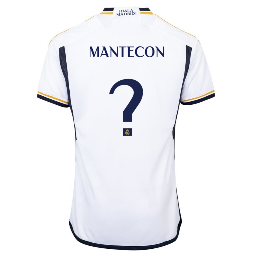 Homme Maillot Hugo Mantecon #0 Blanc Tenues Domicile 2023/24 T-Shirt Suisse