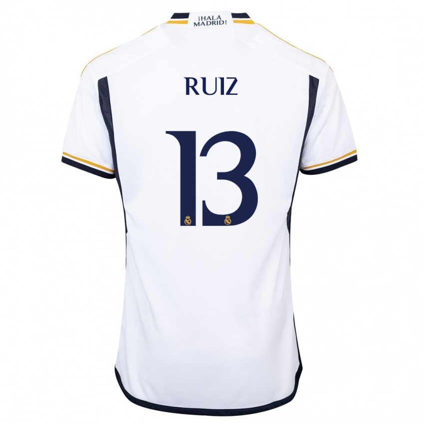 Homme Maillot Guillermo Ruiz #13 Blanc Tenues Domicile 2023/24 T-Shirt Suisse