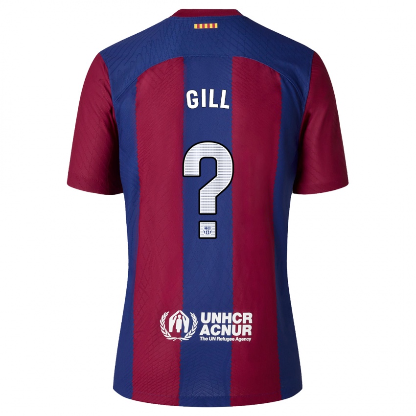Herren Adrian Gill #0 Rot Blau Heimtrikot Trikot 2023/24 T-Shirt Schweiz