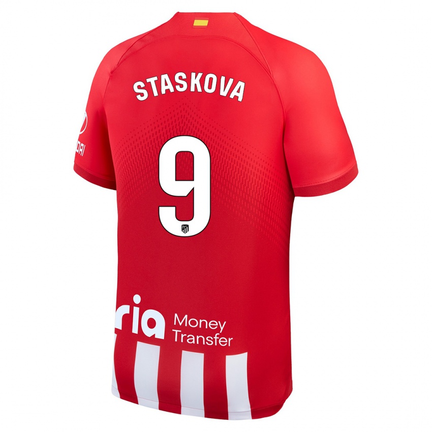 Herren Andrea Staskova #9 Rot-Weiss Heimtrikot Trikot 2023/24 T-Shirt Schweiz