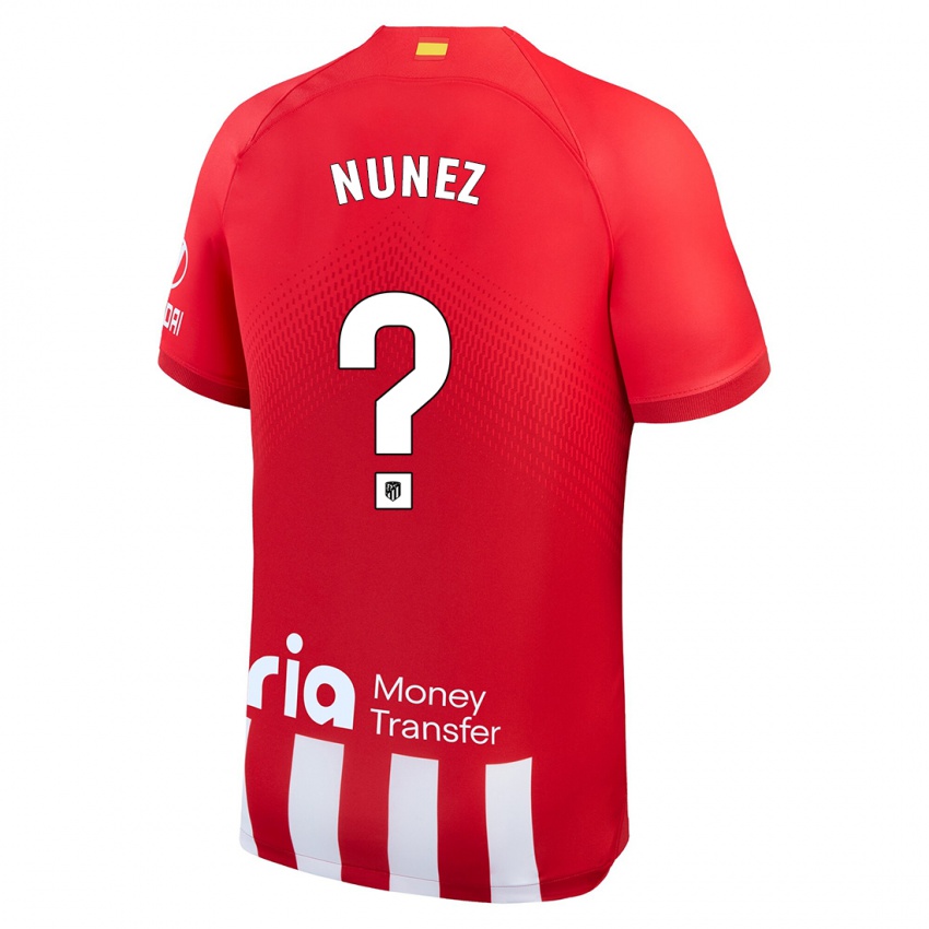 Homme Maillot Rafael Nunez #0 Rouge Blanc Tenues Domicile 2023/24 T-Shirt Suisse
