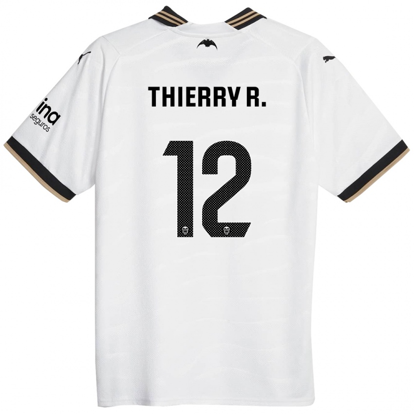 Homme Maillot Thierry Correia #12 Blanc Tenues Domicile 2023/24 T-Shirt Suisse