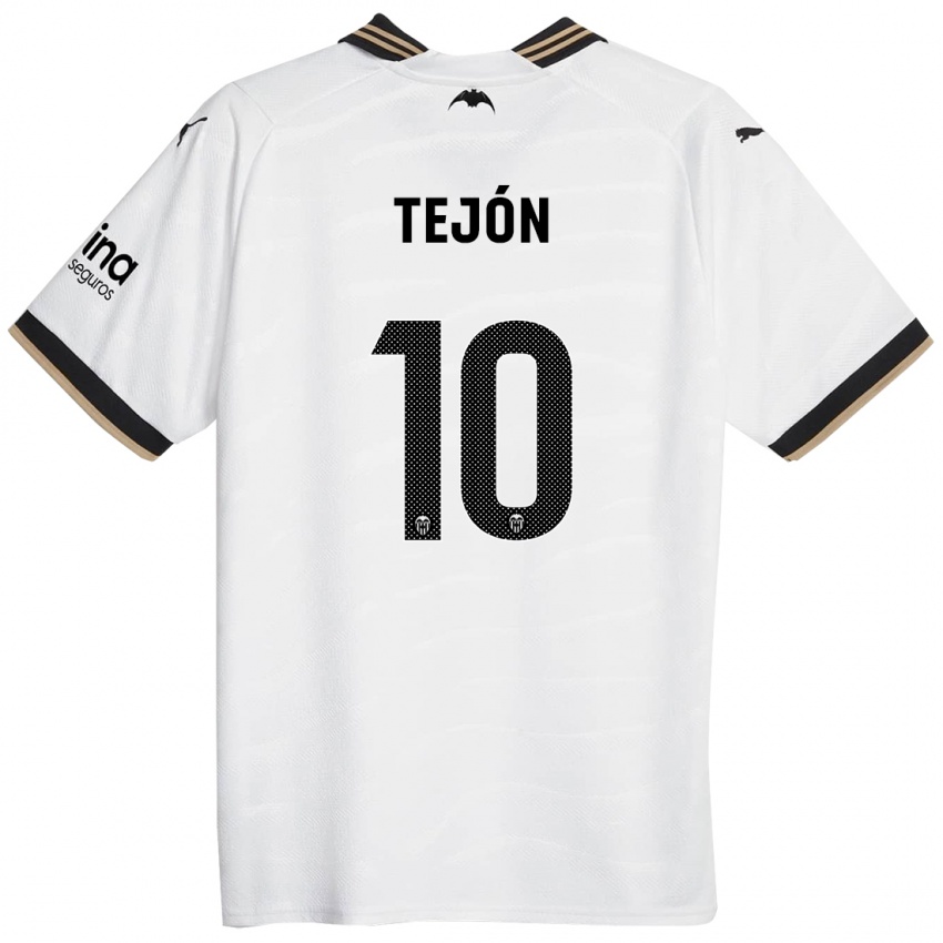 Herren Martín Tejón #10 Weiß Heimtrikot Trikot 2023/24 T-Shirt Schweiz