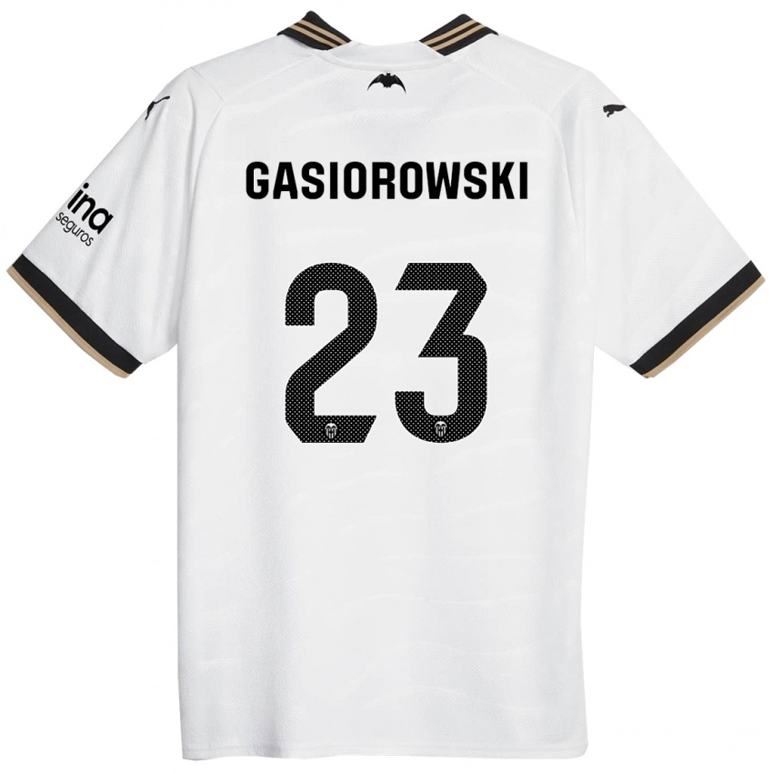 Homme Maillot Yarek Gasiorowski #23 Blanc Tenues Domicile 2023/24 T-Shirt Suisse