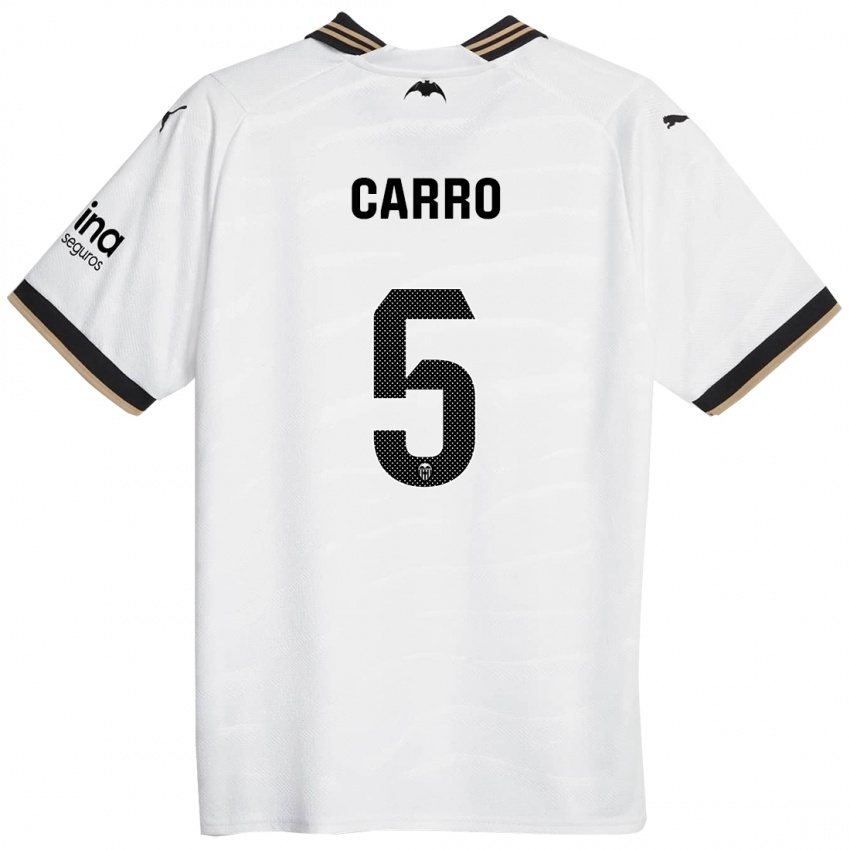 Homme Maillot Marta Carro #5 Blanc Tenues Domicile 2023/24 T-Shirt Suisse