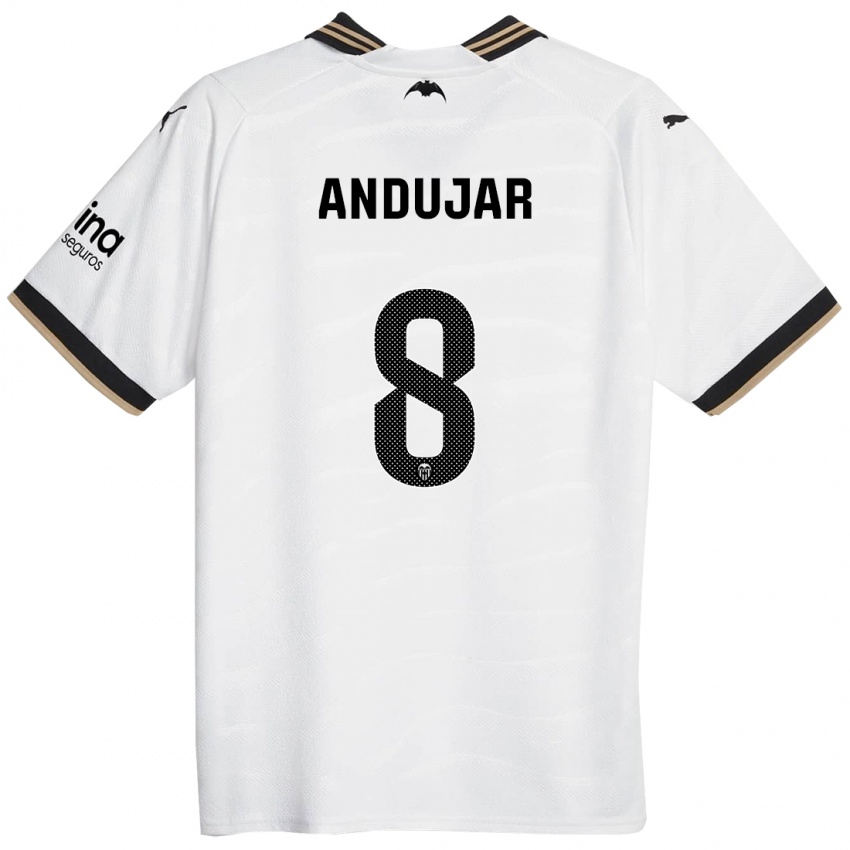 Herren Candela Andujar #8 Weiß Heimtrikot Trikot 2023/24 T-Shirt Schweiz