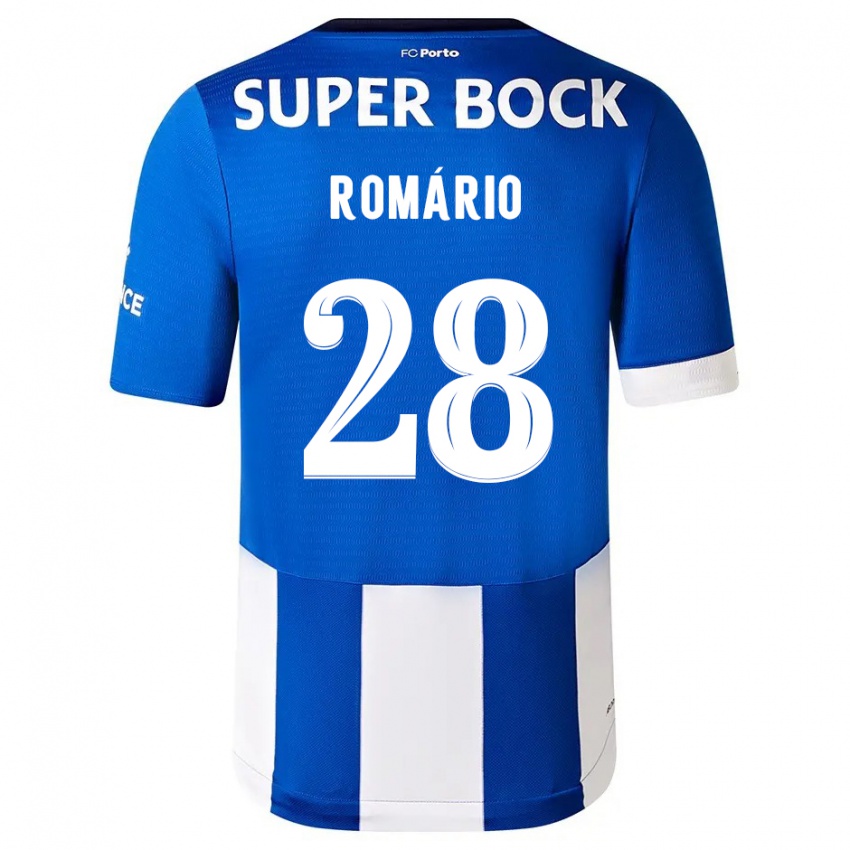 Homme Maillot Romario Baro #28 Bleu Blanc Tenues Domicile 2023/24 T-Shirt Suisse