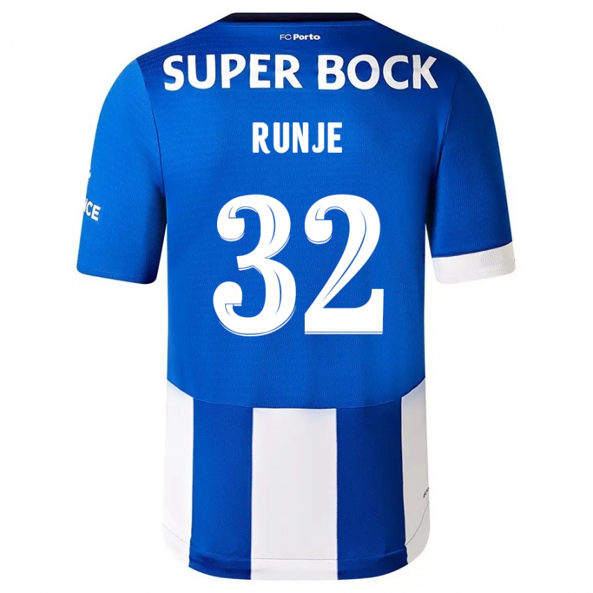 Homme Maillot Roko Runje #32 Bleu Blanc Tenues Domicile 2023/24 T-Shirt Suisse