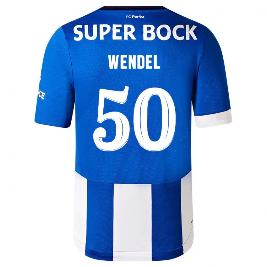 Homme Maillot Wendel #50 Bleu Blanc Tenues Domicile 2023/24 T-Shirt Suisse