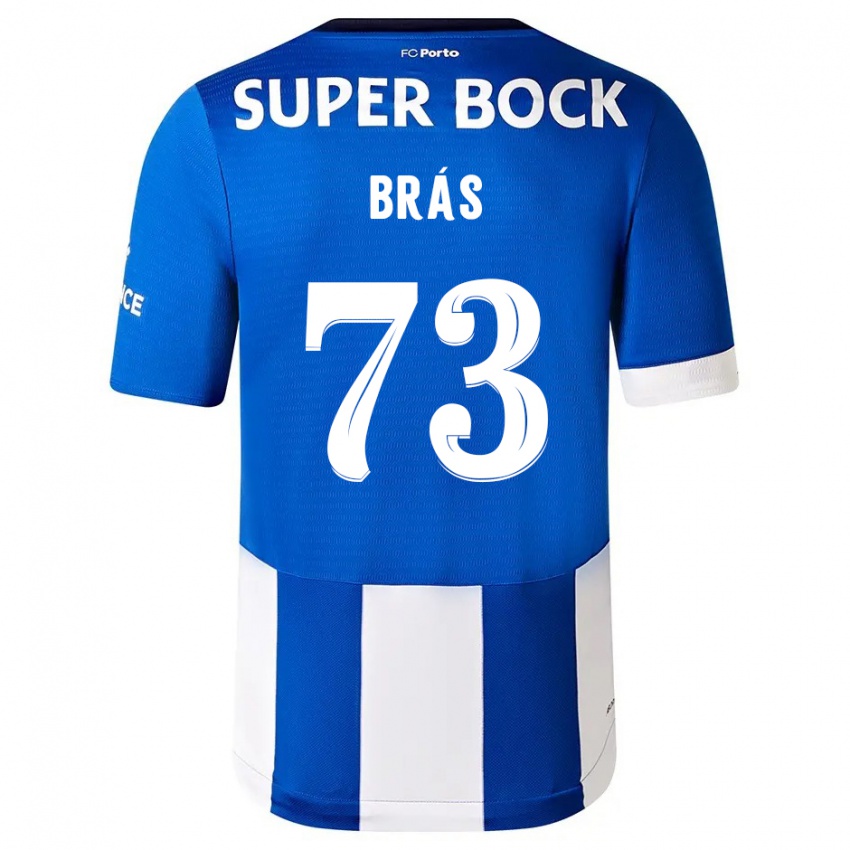 Herren Gabriel Brás #73 Blau Weiss Heimtrikot Trikot 2023/24 T-Shirt Schweiz