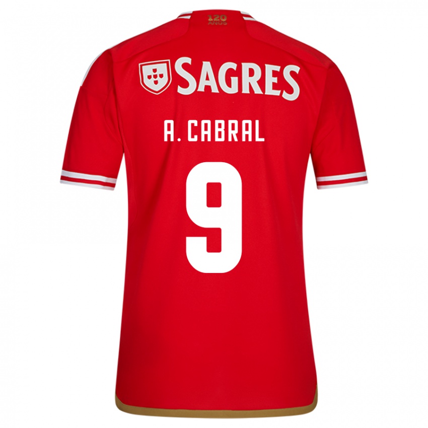 Homme Maillot Arthur Cabral #9 Rouge Tenues Domicile 2023/24 T-Shirt Suisse