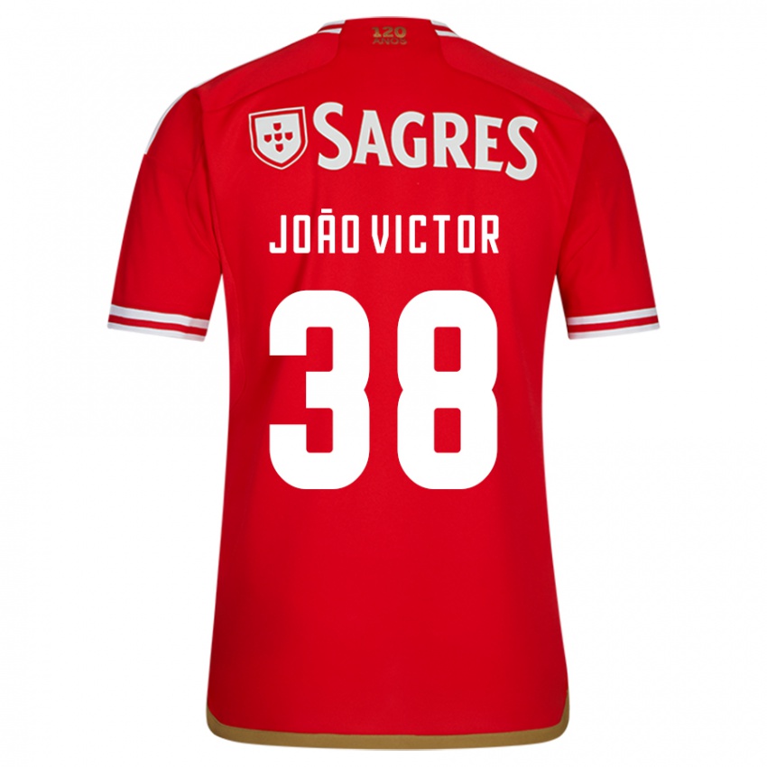Homme Maillot Joao Victor #38 Rouge Tenues Domicile 2023/24 T-Shirt Suisse