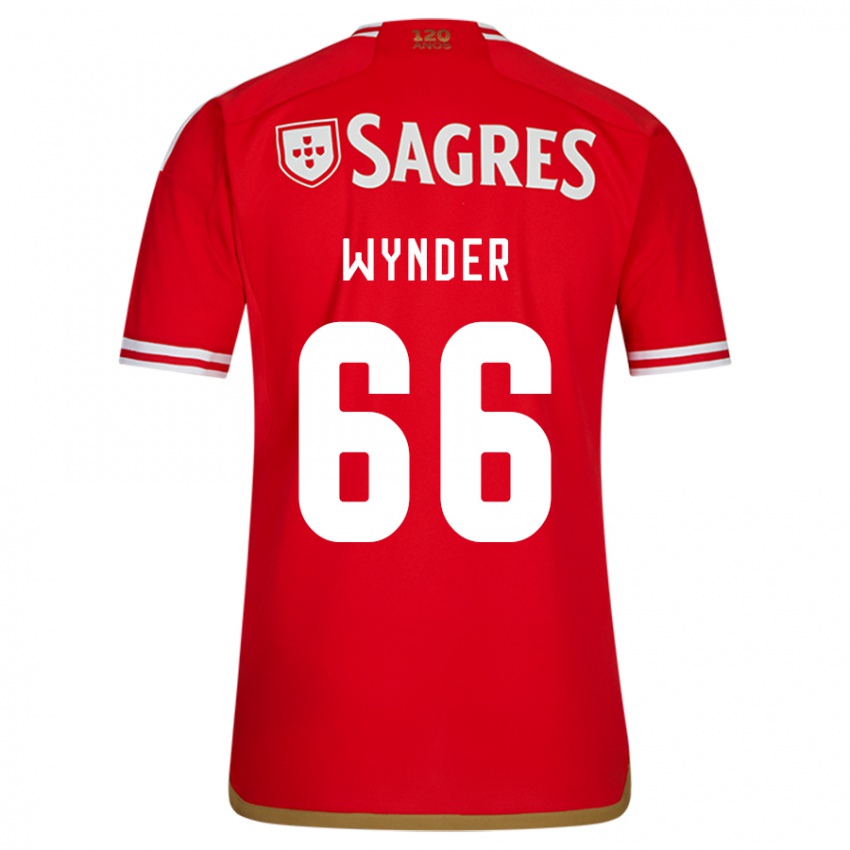 Homme Maillot Joshua Wynder #66 Rouge Tenues Domicile 2023/24 T-Shirt Suisse