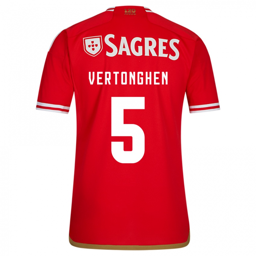 Homme Maillot Jan Vertonghen #5 Rouge Tenues Domicile 2023/24 T-Shirt Suisse