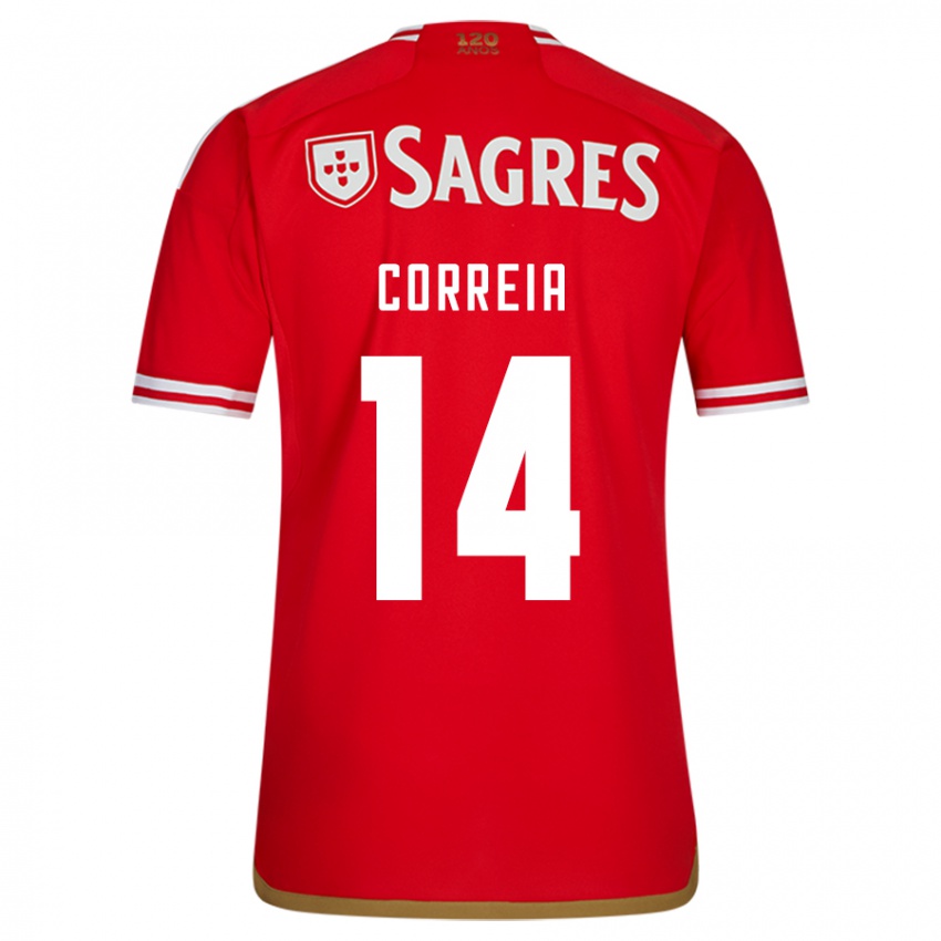 Herren Carolina Correia #14 Rot Heimtrikot Trikot 2023/24 T-Shirt Schweiz