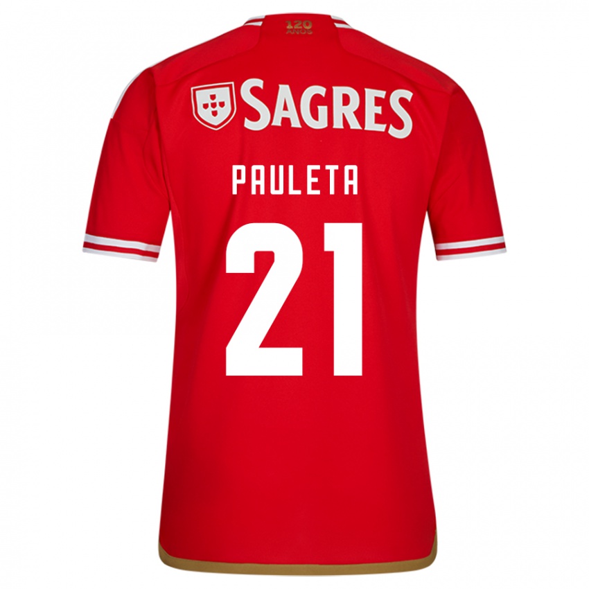 Homme Maillot Pauleta #21 Rouge Tenues Domicile 2023/24 T-Shirt Suisse