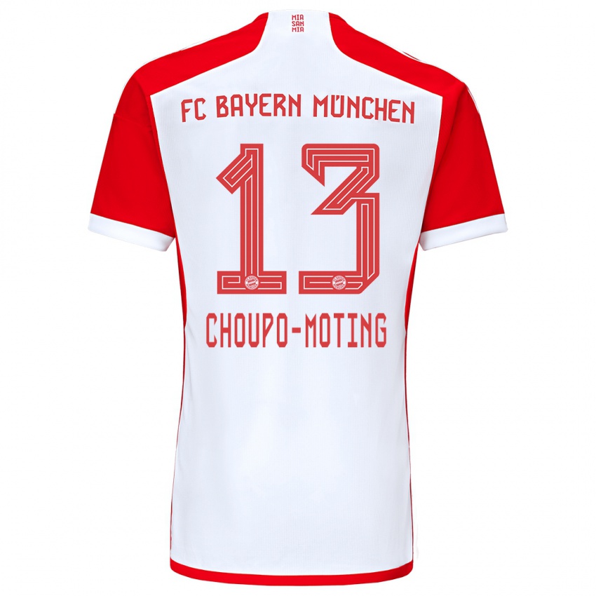Homme Maillot Eric Maxim Choupo-Moting #13 Rouge Blanc Tenues Domicile 2023/24 T-Shirt Suisse