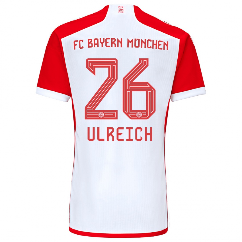 Homme Maillot Sven Ulreich #26 Rouge Blanc Tenues Domicile 2023/24 T-Shirt Suisse