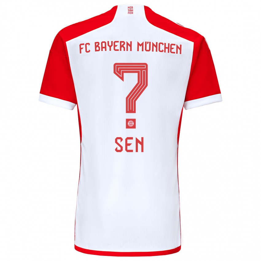 Homme Maillot Salih Sen #0 Rouge Blanc Tenues Domicile 2023/24 T-Shirt Suisse