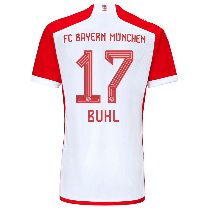Homme Maillot Klara Buhl #17 Rouge Blanc Tenues Domicile 2023/24 T-Shirt Suisse
