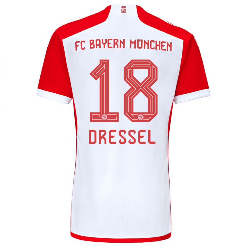 Homme Maillot Timon Dressel #18 Rouge Blanc Tenues Domicile 2023/24 T-Shirt Suisse