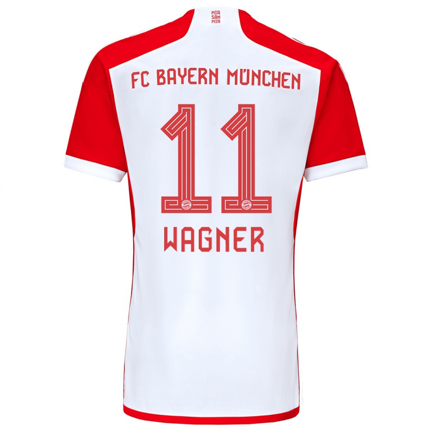 Homme Maillot Ricardo Wagner #11 Rouge Blanc Tenues Domicile 2023/24 T-Shirt Suisse