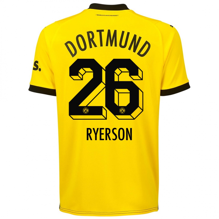 Herren Julian Ryerson #26 Gelb Heimtrikot Trikot 2023/24 T-Shirt Schweiz