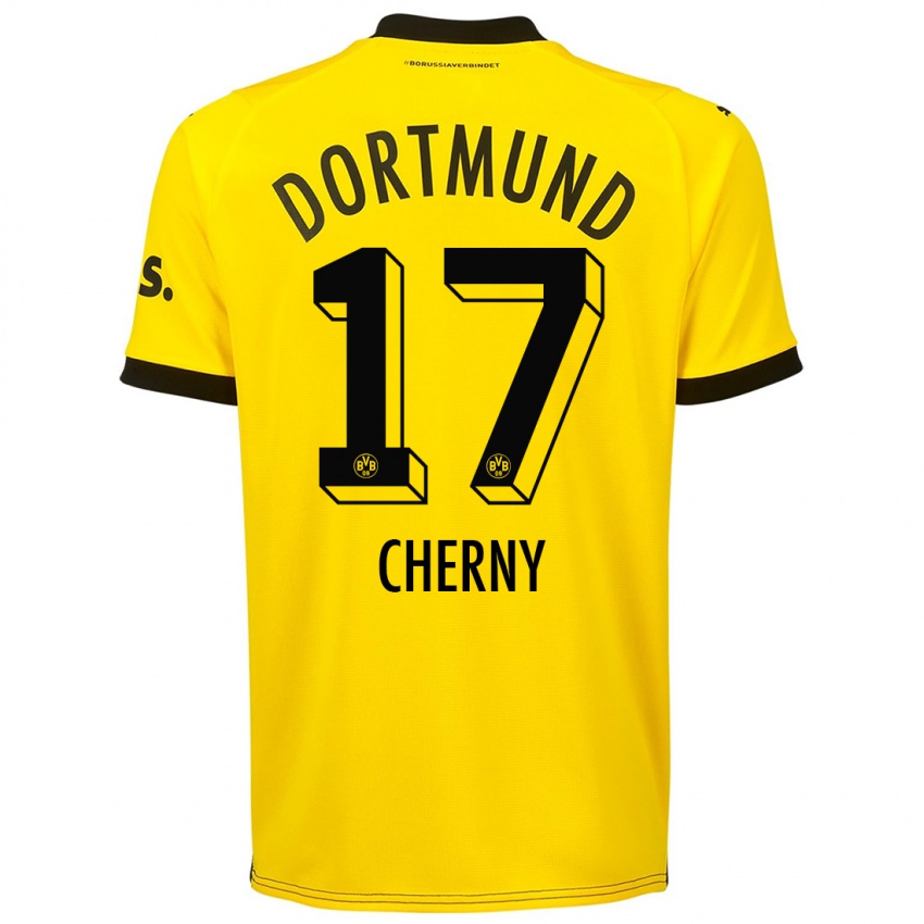 Herren Nick Cherny #17 Gelb Heimtrikot Trikot 2023/24 T-Shirt Schweiz