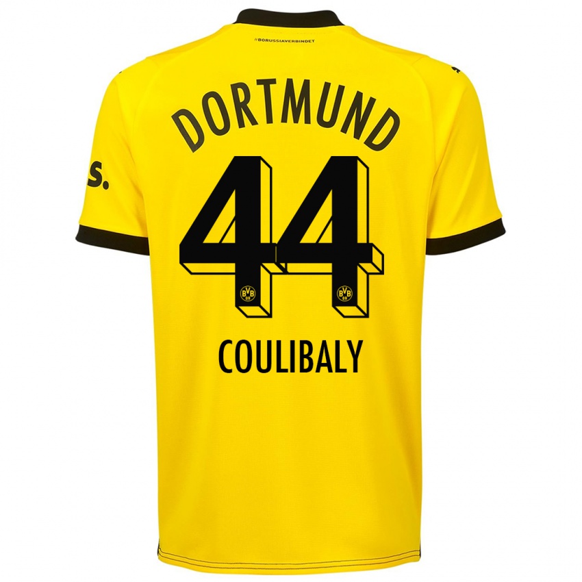Homme Maillot Soumaila Coulibaly #44 Jaune Tenues Domicile 2023/24 T-Shirt Suisse