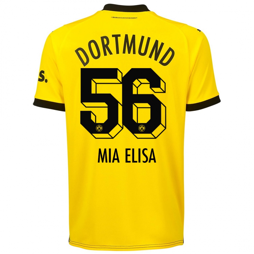 Herren Bomnuter Mia Elisa #56 Gelb Heimtrikot Trikot 2023/24 T-Shirt Schweiz